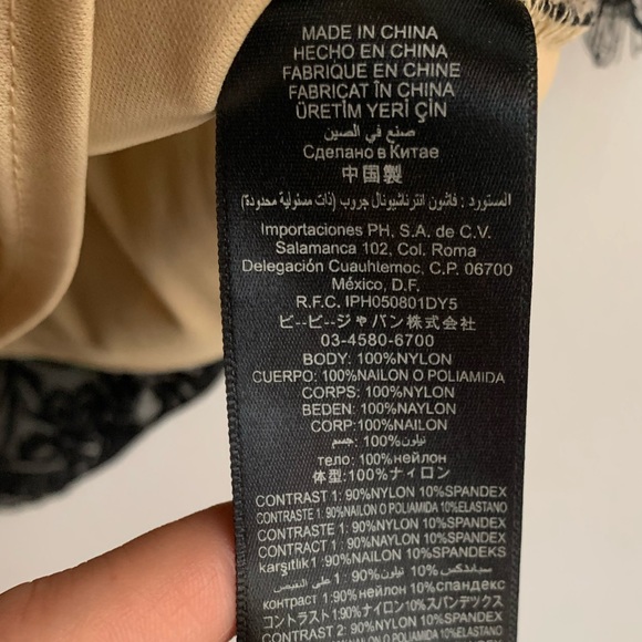 bebe lace bodycon dress with one sleeve and sequin details✨ - Picture 11 of 11